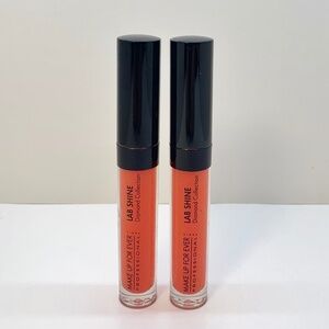 2x Make Up For Ever Lip Gloss Diamond Papaya D22